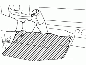 1. Антивибрационная прокладка. Ремонт кузова Hyundai Elantra AD