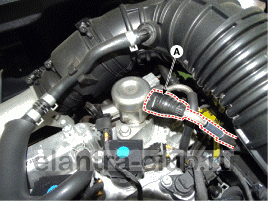 11. Магистраль подачи топлива. Снятие Hyundai Elantra AD