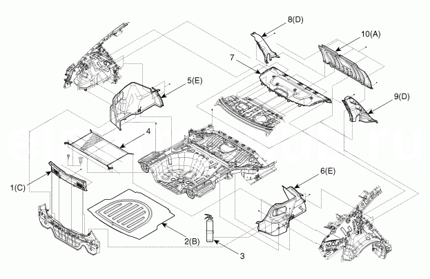 18. Отделка багажника. Замена Hyundai Elantra AD