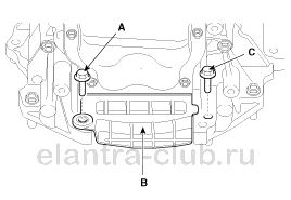 2. Снятие и установка Hyundai Elantra AD