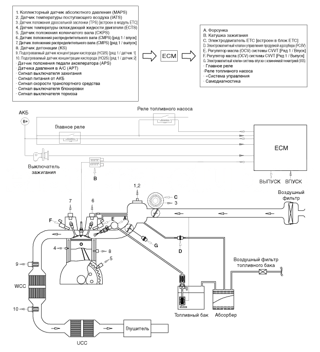 4. Принципиальная схема Hyundai Elantra AD