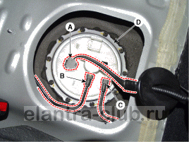 4. Топливный насос. Снятие Hyundai Elantra AD