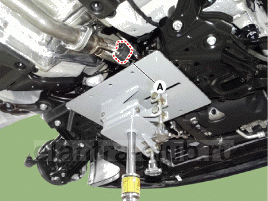 4. Передний стабилизатор поперечной устойчивости. Снятие Hyundai Elantra AD