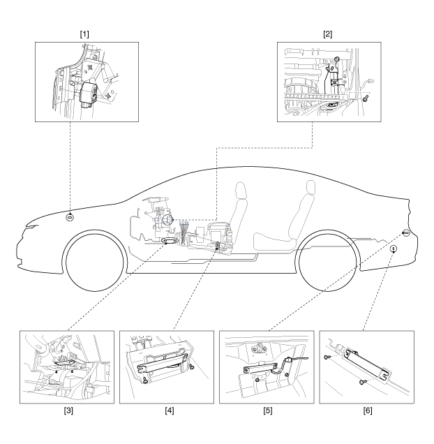 2. Расположение компонентов (1), Расположение компонентов (2) Hyundai Elantra MD