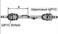 13.4 вал со ШРУСами Birfield (B. J.) и трипоидного типа (T. J.) Hyundai Elantra