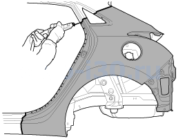1. Замена панелей кузова, Замечания по сварке кузова Hyundai i30