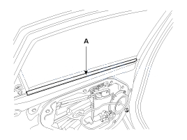 10. Внутренний нижний уплотнитель заднего дверного стекла. Замена Hyundai i30
