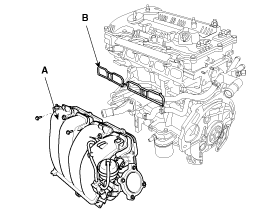 2. Снятие и установка впускного коллектора Hyundai i40