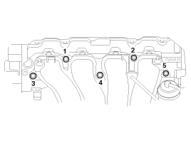 2. Снятие и установка впускного коллектора Hyundai i40