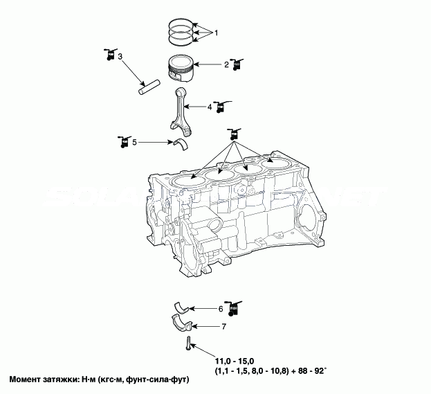 1. Компоненты и их расположение Hyundai Solaris HCr