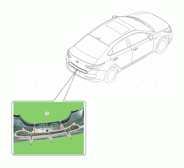 1. Расположение компонентов Hyundai Solaris HCr