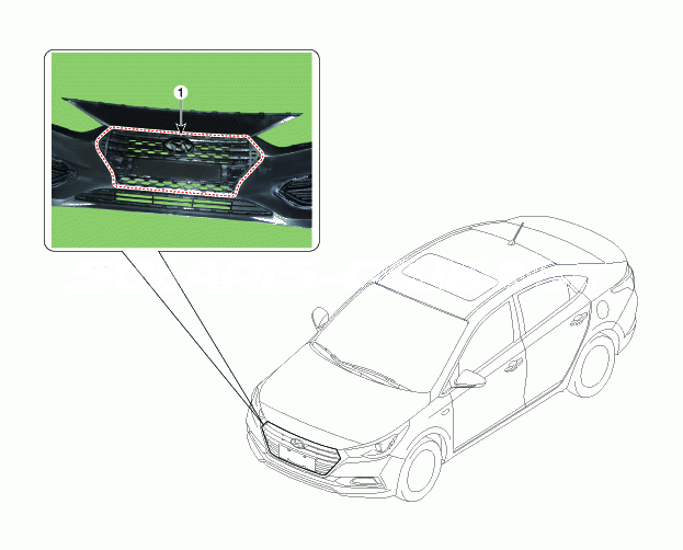 1. Расположение компонентов Hyundai Solaris HCr