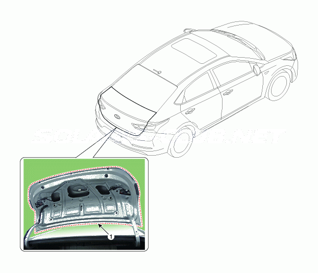 1. Расположение компонентов Hyundai Solaris HCr