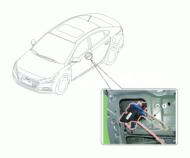 1. Расположение компонентов Hyundai Solaris HCr