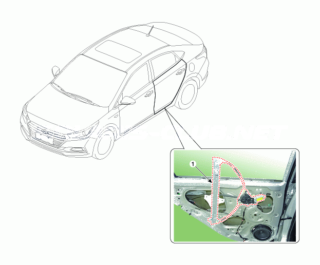 1. Расположение компонентов Hyundai Solaris HCr