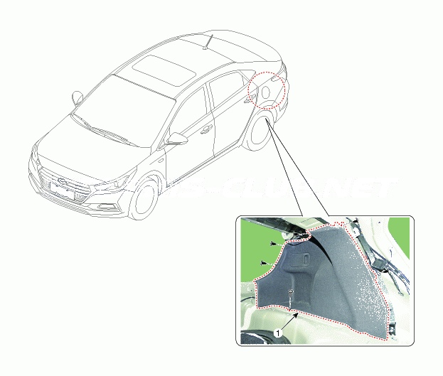 1. Расположение компонентов Hyundai Solaris HCr