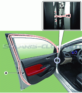 10. Боковой уплотнитель передней двери. Замена Hyundai Solaris HCr