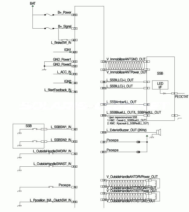 2. Принципиальная электрическая схема Hyundai Solaris HCr