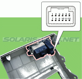 2. Выключатель устройства регулировки угла наклона фар. Проверка технического состояния Hyundai Solaris HCr