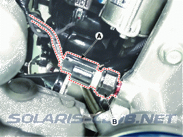 3. Датчик давления масла. Снятие и установка Hyundai Solaris HCr