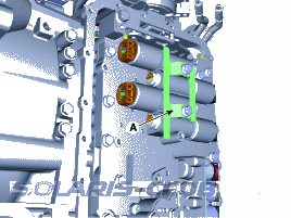 5. Электромагнитный клапан управления муфтой повышающей передачи (OD/C_VFS). Снятие Hyundai Solaris HCr