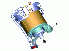 6. Электродвигатель топливного насоса. Снятие Hyundai Solaris HCr