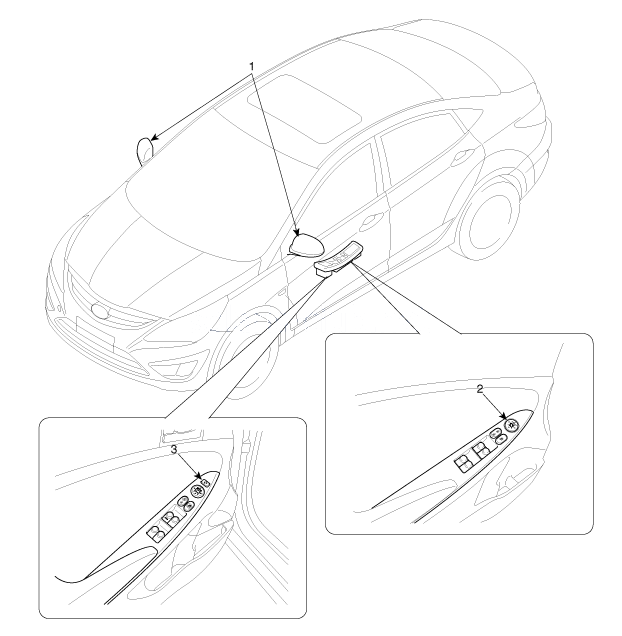 1. Расположение компонентов Hyundai Solaris