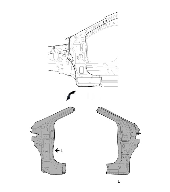 1. Внутренняя панель передней стойки Hyundai Solaris