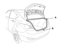 3. Дверца багажника. Замена, Регулировка Hyundai Solaris