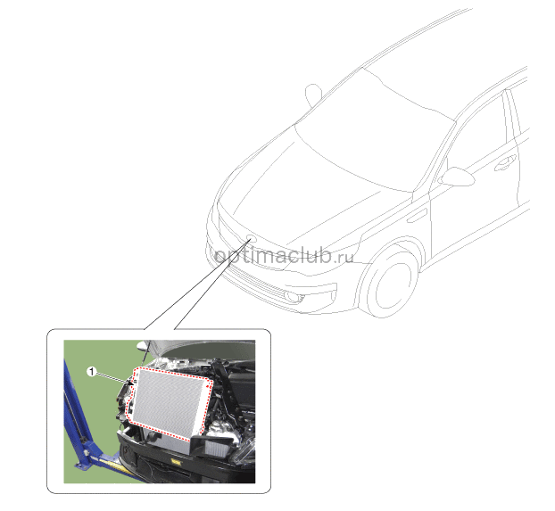 1. Компоненты и их расположение Kia optima jf