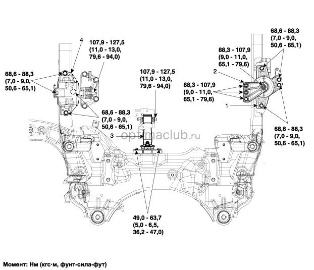 1. Компоненты и их расположение Kia optima jf