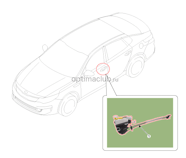 1. Местоположение компонентов Kia optima jf