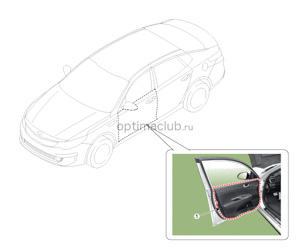 1. Расположение компонентов Kia optima jf