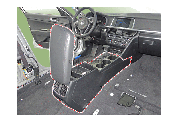 1. Расположение компонентов Kia optima jf