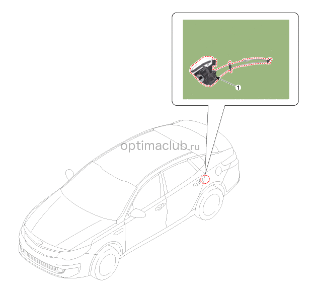 1. Расположение компонентов Kia optima jf