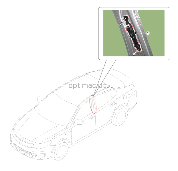 1. Расположение компонентов Kia optima jf