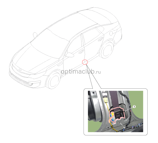 1. Расположение компонентов Kia optima jf