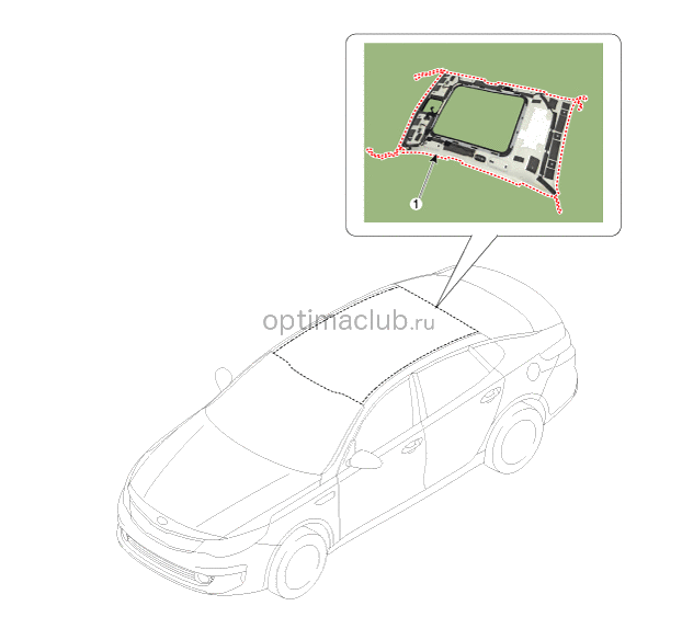 1. Расположение компонентов Kia optima jf