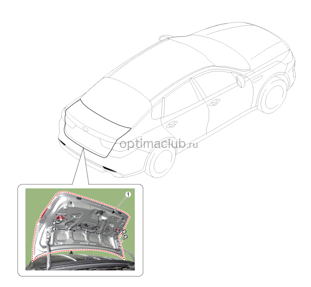 1. Расположение компонентов Kia optima jf