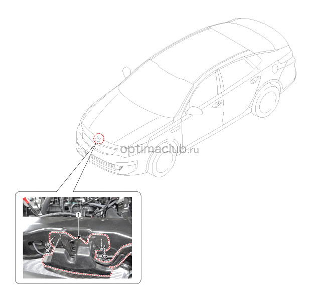 1. Расположение компонентов Kia optima jf