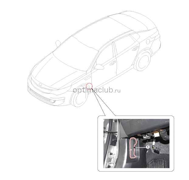 1. Расположение компонентов Kia optima jf