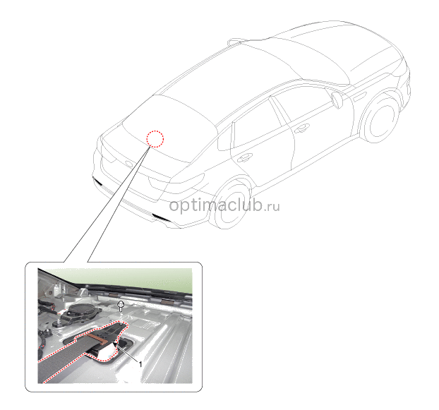 1. Расположение компонентов Kia optima jf