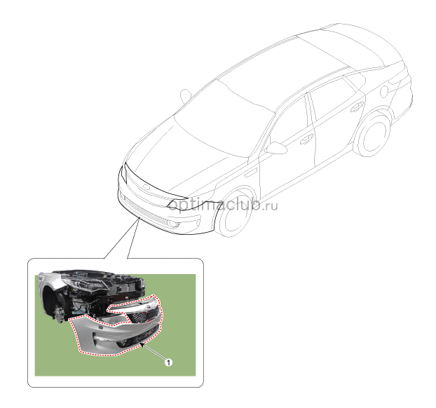 1. Расположение компонентов Kia optima jf