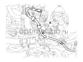 12. Магистраль подачи топлива. Снятие Kia optima jf