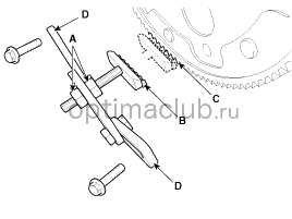 3. Шкив виброгасителя коленчатого вала. Снятие и установка Kia optima jf