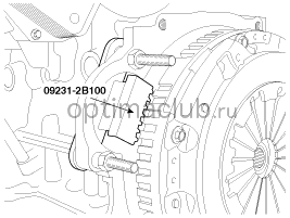 3. Шкив виброгасителя коленчатого вала. Снятие и установка Kia optima jf