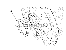 3. Задний сальник. Снятие Kia optima jf