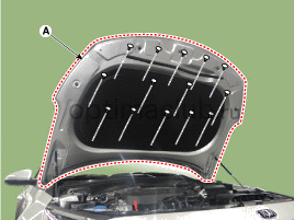 4. Изоляция капота. Замена Kia optima jf