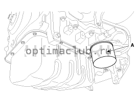 1. Замена масла и масляного фильтра Kia Optima TF