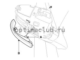 12. Лампа указателя поворота. Снятие Kia Optima TF